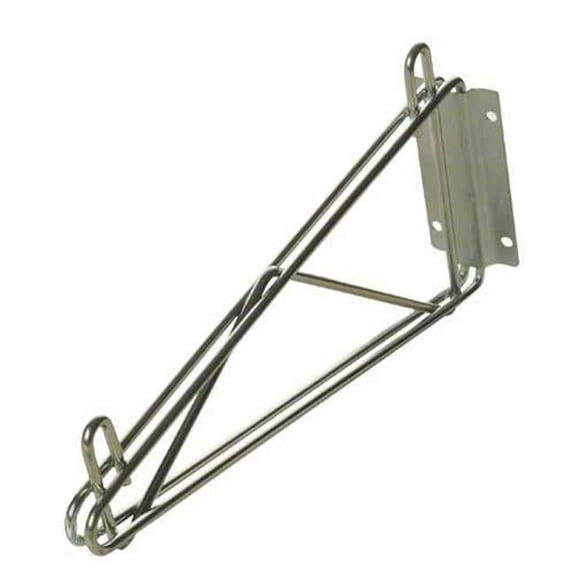 Focus Foodservice Single Wall Brackets - Chromate Finish - 24 in.