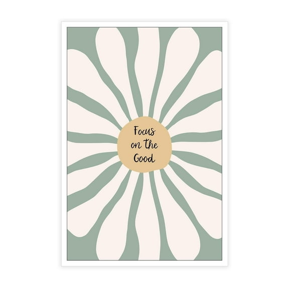 Focus On The Good Posters Positive Thinking Mental Health Psychology Art Growth Mindset Calming Corner Educational Prints For Home Bedroom Dorm Wall Decor