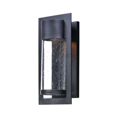Focus LED 1-Light Round Outdoor Wall, Black