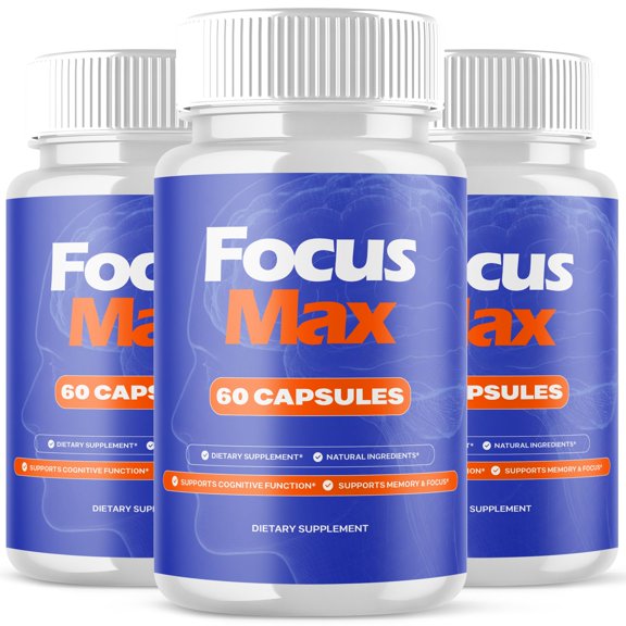 Focus Max Advanced Formula Brain Support Pills Maximum Strength Supplement FocusMax 180 Capsules