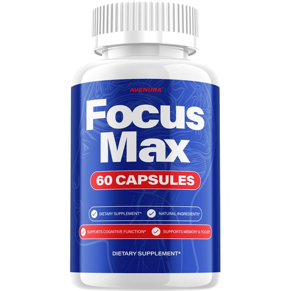 Focus Max Capsules – FocusMax Natural Blend Memory Focus Support Supplement, 1 Pack, 60 Capsules