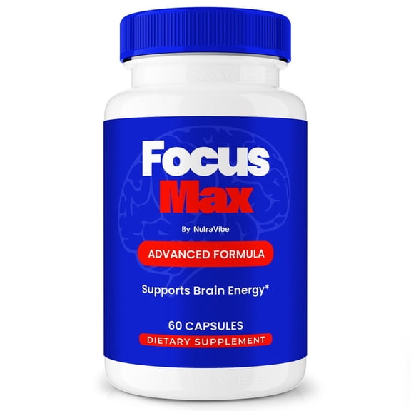 Focus Max  Daily Formula with a Natural Blend to Help Maintain Focus, Memory & Concentration | Clean, Gentle, Easy-to-Swallow FocusMax Capsules for Everyday Sharpness (60 Capsules)