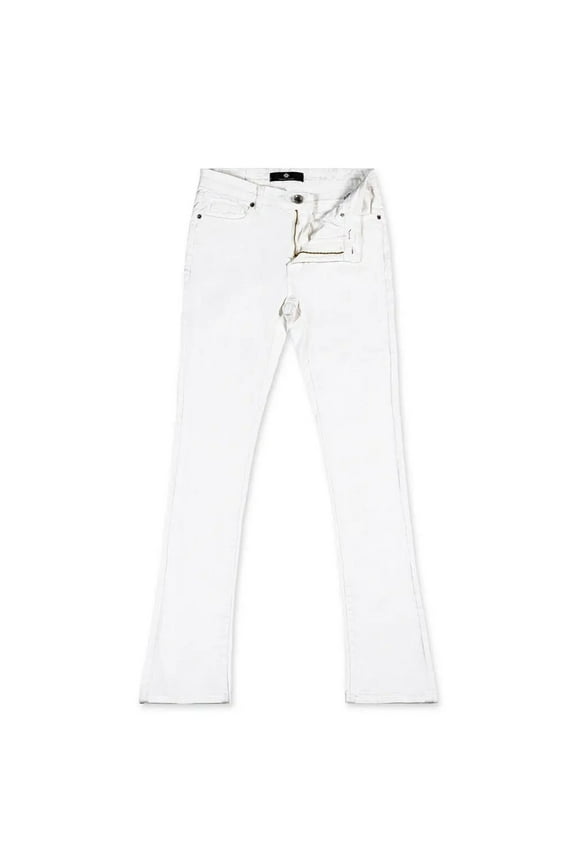 Men Clean Denim Jeans (White)