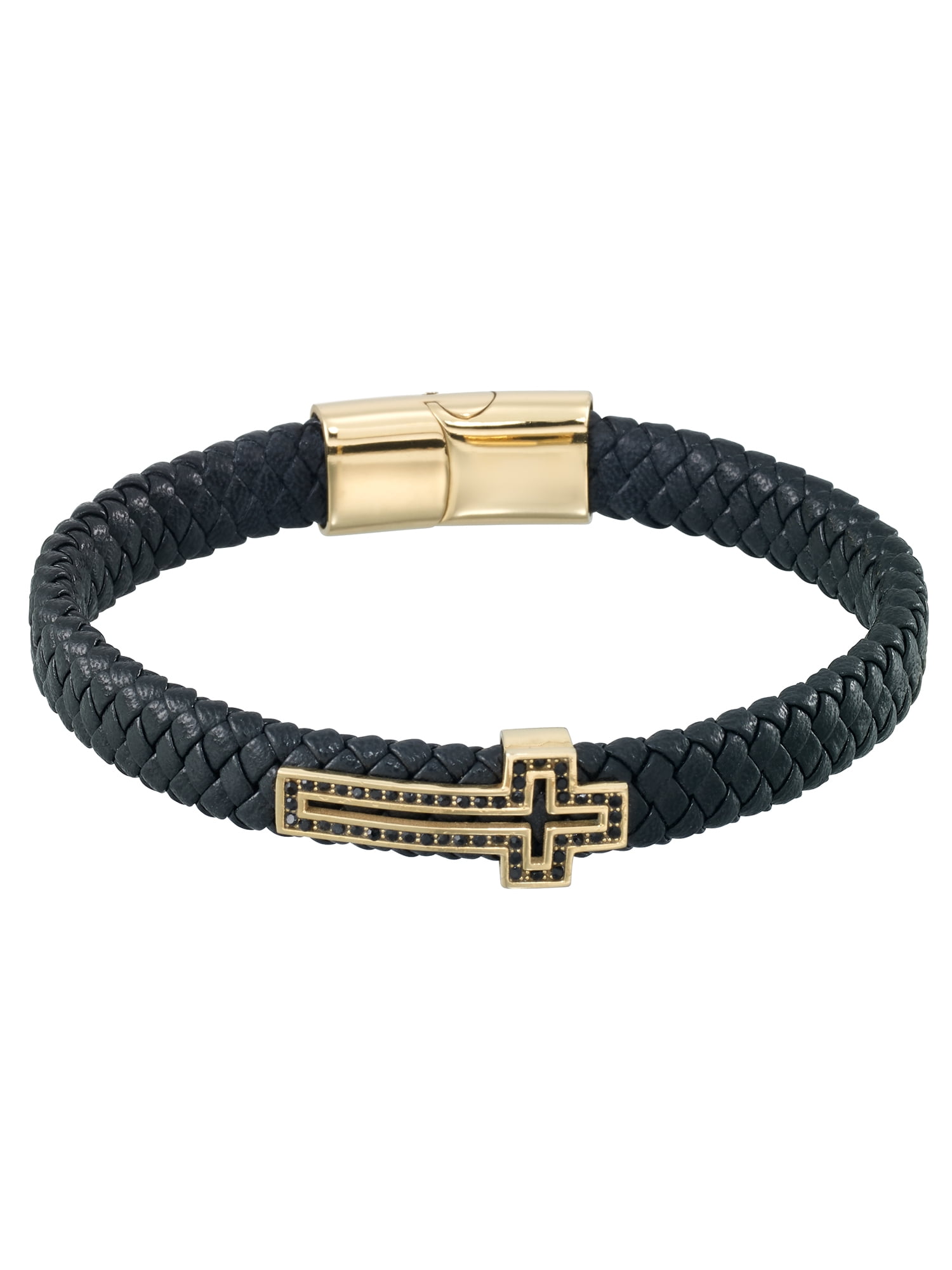 Focus for Men by Focus Men, Cross Bracelet with Simulated