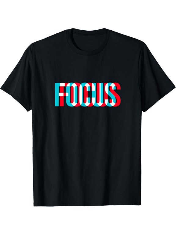 Focus Motivational Optical Illusion T-Shirt