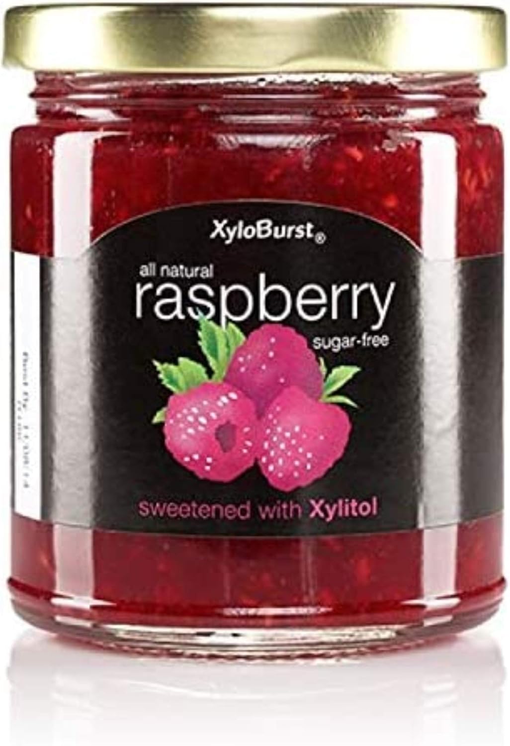 Focus Nutrition, , SugarFree Xylitol Raspberry Jam 10 oz. Glass Jar