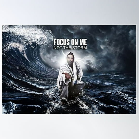 Focus On Me Not Be Stored - Jesus Poster Wall Art, Modern Wall Decor For Living Room Bedroom, 12x18 UNFRAMED