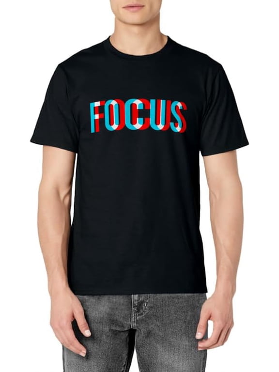 Focus - Optical Illusion Trippy Motivational T Shirt T-Shirt