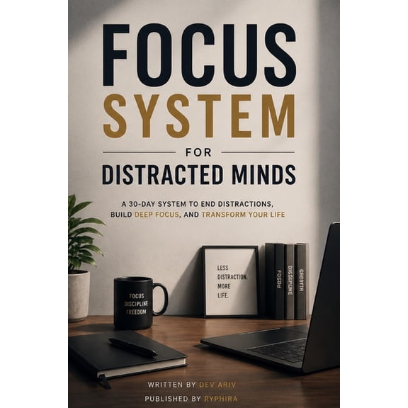 Focus System for Distracted Minds: A 30-Day Reset to Beat Procrastination and Build Deep Focus, (Paperback)
