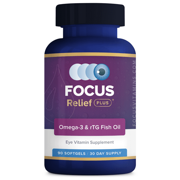 Focus Vitamins Omega-3 Softgel Sight Care Supplement, 90 Count