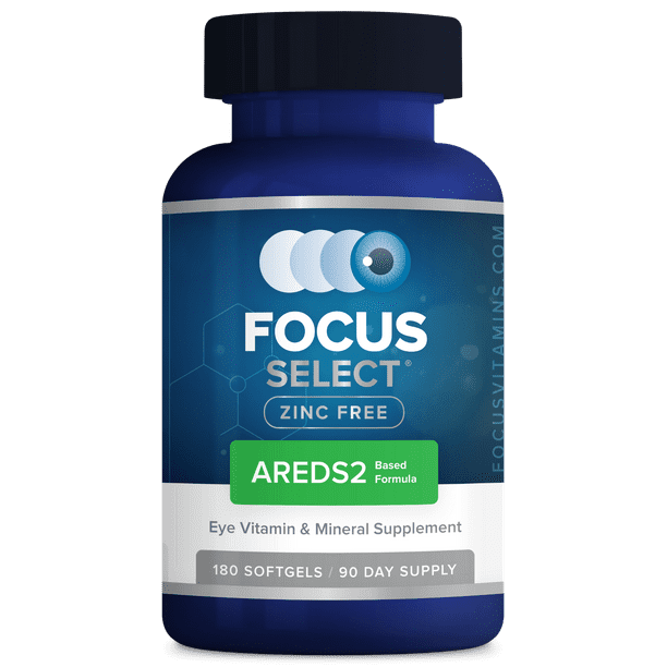 Focus Vitamins Focus Select Zinc-Free Macula Health Formula, 180 Softgels