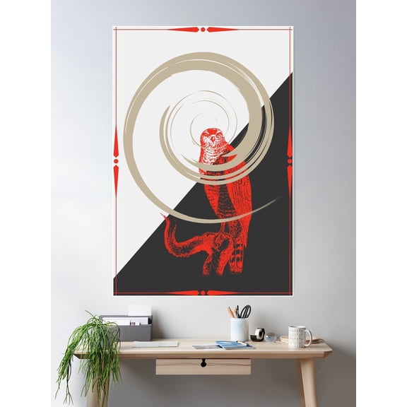 Focus With Heat Poster Wall Art, Modern Wall Decor For Living Room Bedroom, 8x12 UNFRAMED