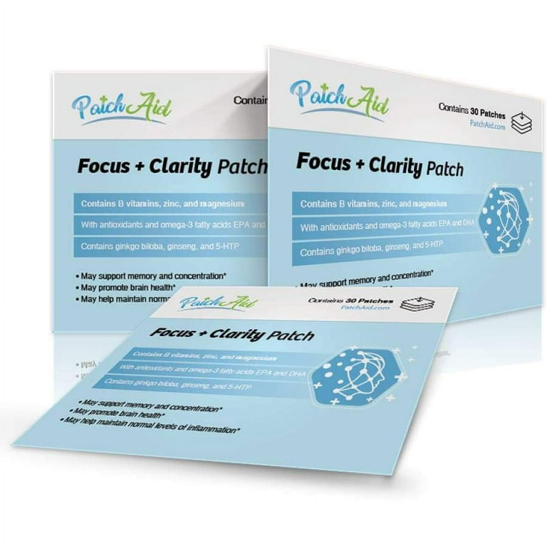Focus and Clarity Vitamin Patch by PatchAid Size: 3-Month Supply