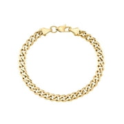 Focus for Men by Focus Men, Curb Link Bracelet in Stainless Steel with Gold Tone Ion Plating, 8.5".