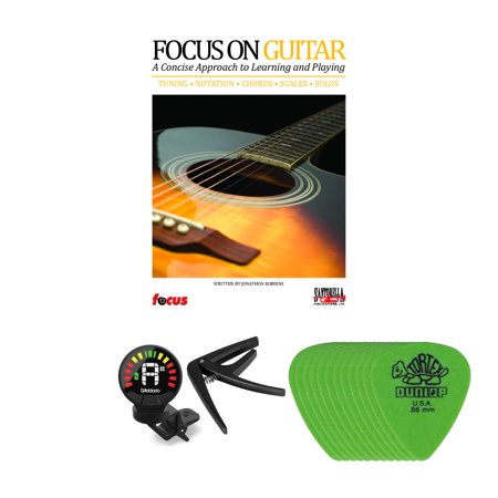 Focus on Guitar - A Concise Approach to Learning and Guitar Accessories Bundle