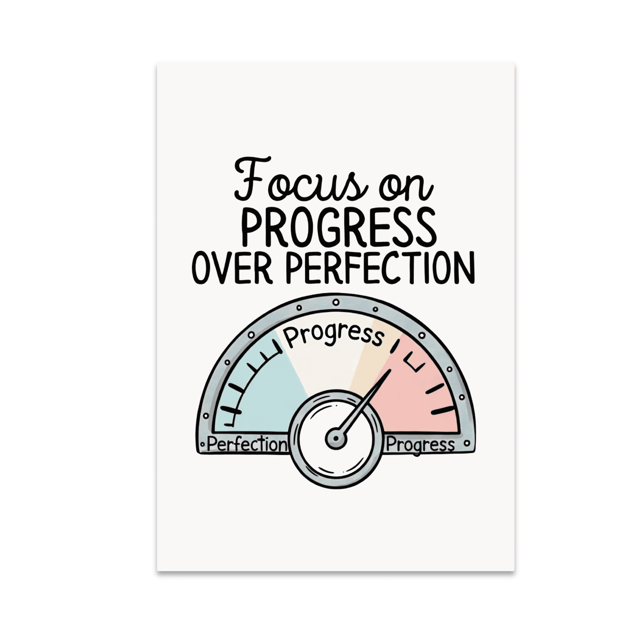 Focus on Progress Over Perfection - Self Improvement Enthusiast - 13x19 ...