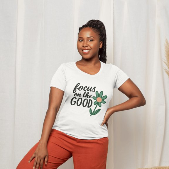 Focus on the Good T-Shirt: Nature-Inspired Positive Graphic Tee