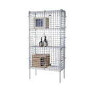 FocusFoodService Chrome Security Cage Kit - 24in.x36in.x63in.