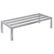 FocusFoodService Standard Duty Alum Dunnage Rack - 60 in. x 24 in. x 12 in.