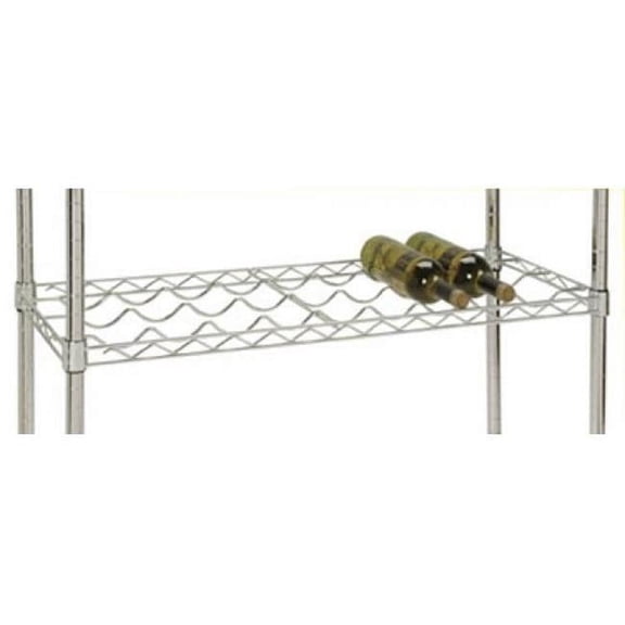 FocusFoodService  Wine Cradle Shelf - Chrome - 14in. x 48in.