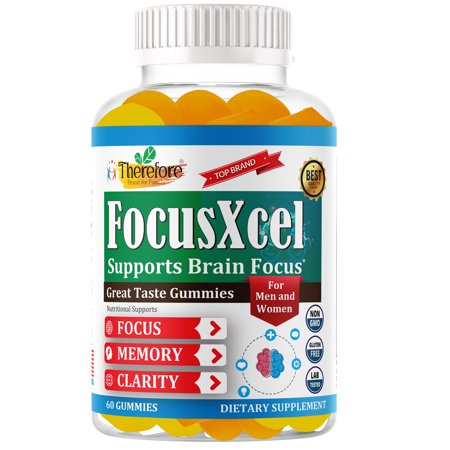 Therefore Brain Focus Supplement, 60 Gummies, Adult Cognitive Support