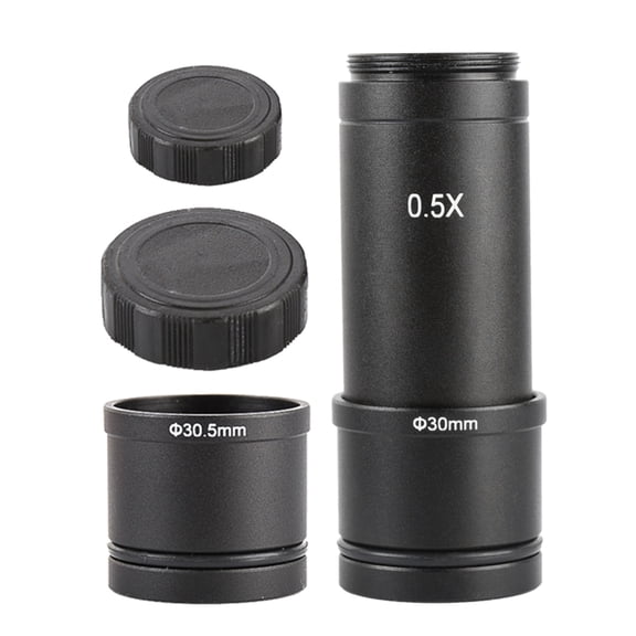 Focusable-Microscope Electronic Eyepiece 0.5X C Mount Adapter Lens 23.2 to 30/30.5mm Interface Video Microscope Camera