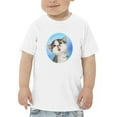 thumbnail image 1 of Focused Cat T-Shirt Toddler -Kayomi Harai Designs,  4 Toddler, 1 of 4