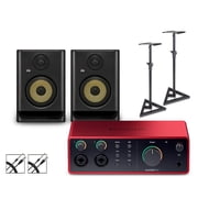 4i4 Gen4 with KRK ROKIT G5 Studio Monitor Pair Stands & Cables Included
