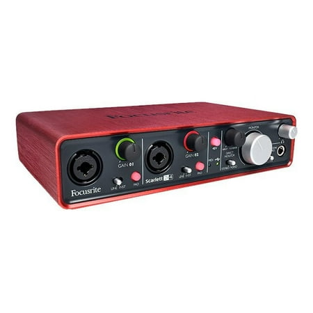 Focusrite Audio Engineering Scarlett 2i4 - Audio interface - 24-bit - 96 kHz - stereo - USB 2.0