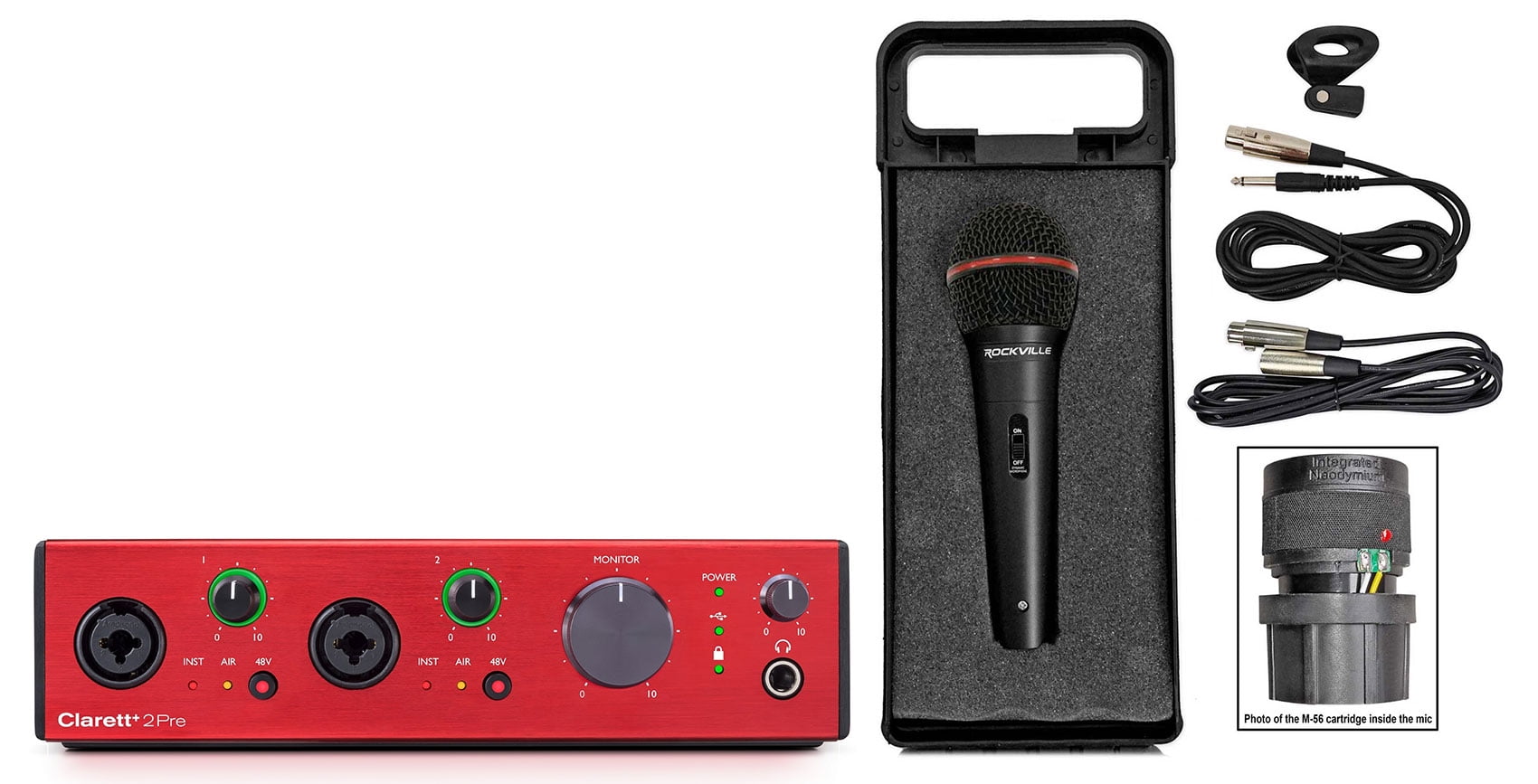 Interfaccia Audio Focusrite Clarett+ 2Pre USB-C - Preamplificatori Professionali Per Studio - Foto 4