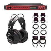Focusrite Clarett Plus 8Pre 18-Inch and 20-Out Audio Interface Bundle