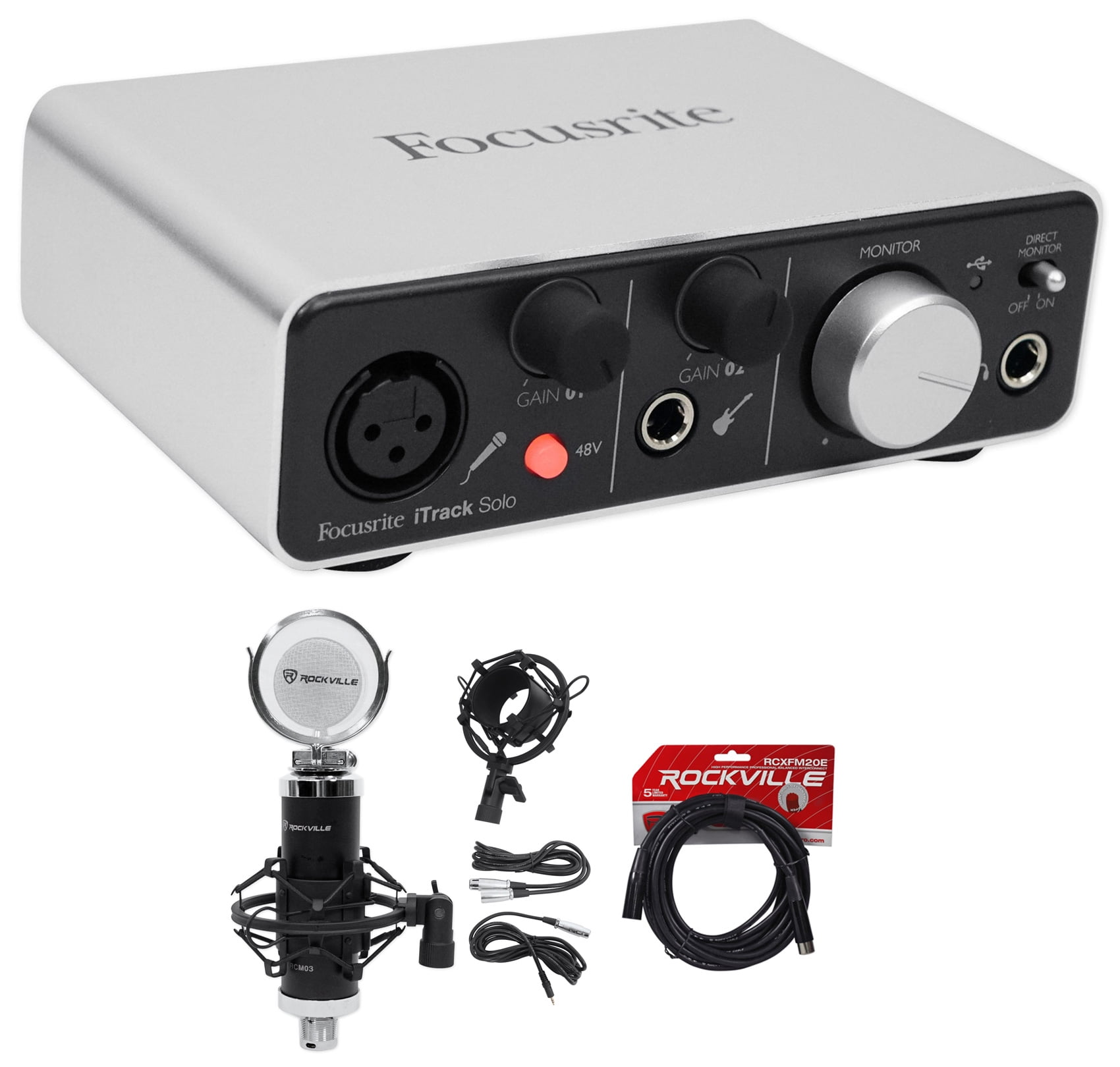 【美品】Focusrite iTrack Solo Focusrite ITRACK SOLO LIGHTNING USB Audio Recording