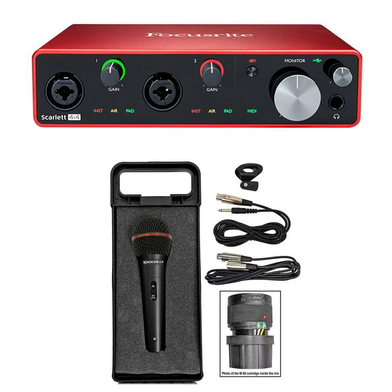 Focusrite SCARLETT 4I4 3rd Gen 192KHz USB Audio Interface