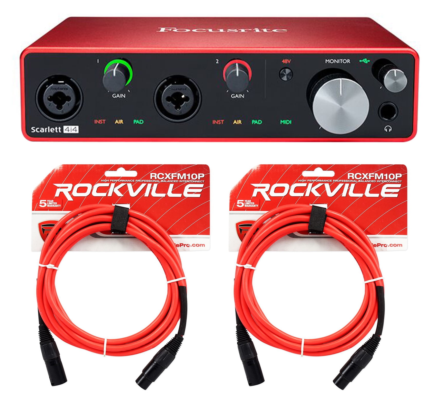 Focusrite SCARLETT 4I4 3rd Gen USB Audio Interface, 192KHz