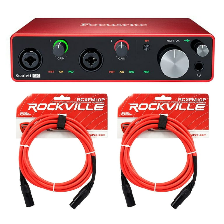 DTM・DAW Focusrite Scarlett 4i4 (Gen.3) Focusrite SCARLETT 4I4 3rd Gen USB Audio Interface, 192KHz, 2 XLR