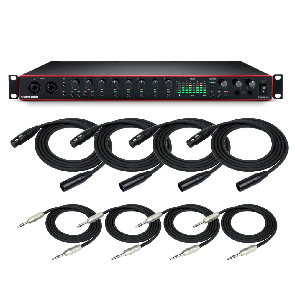 Focusrite Scarlett 18i20 3rd Gen 18x20 USB Interface with 4 XLR