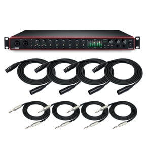 Focusrite Scarlett 18i20 3rd Gen 18x20 USB Interface with 4 XLR and TRS Cables
