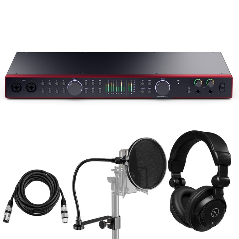 Focusrite Scarlett 18i20 4th Gen USB Audio Interface with Software