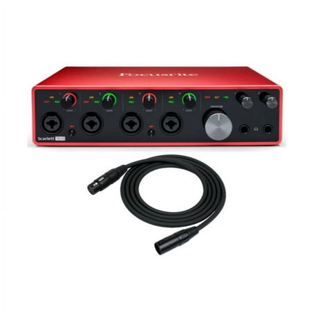 Focusrite Scarlett 18i8 3rd Gen 18x8 USB Audio Interface with XLR Cable