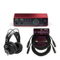 thumbnail image 1 of Focusrite Scarlett 2i2 4th Gen USB Audio Interface with Headphones and Cables, 1 of 7
