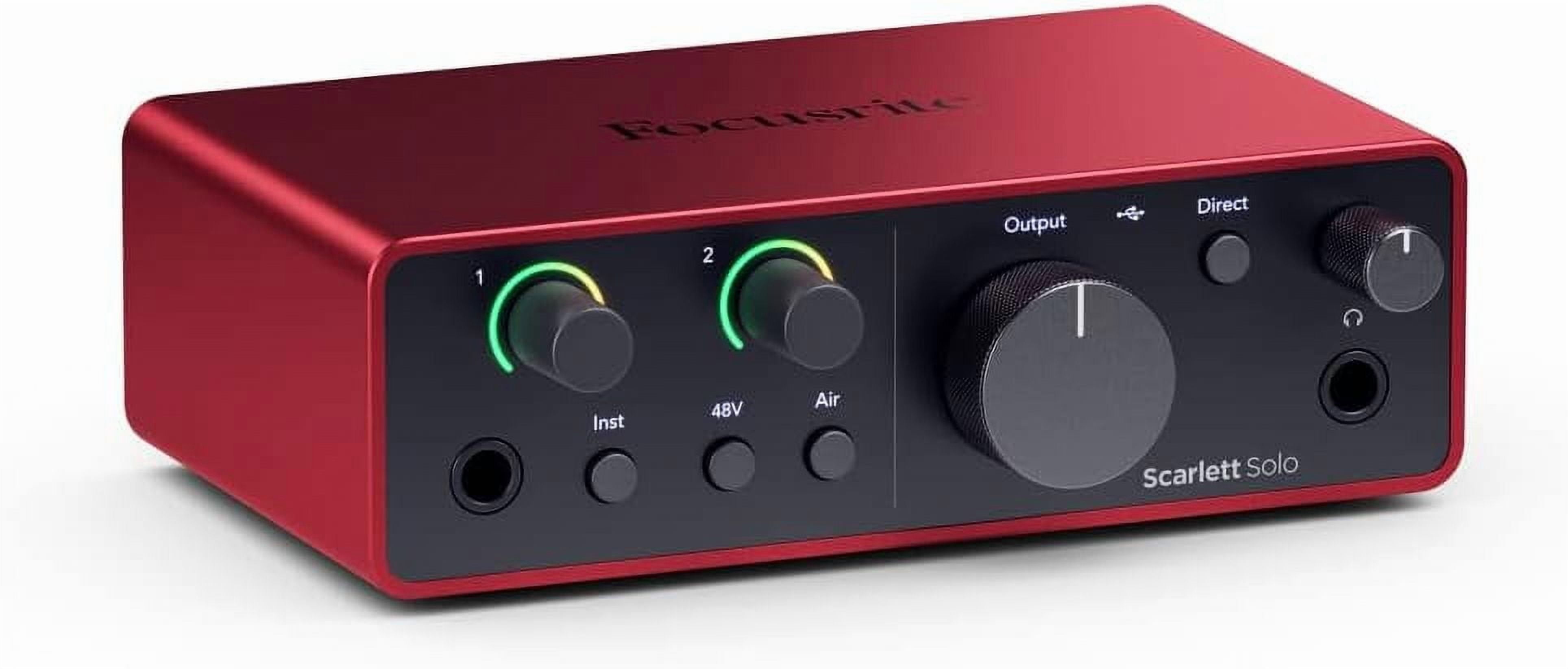 Focusrite Scarlett 2i2 (4th Gen) Studio Sound Card - USB