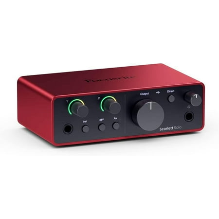 Focusrite - Scarlett 2i2 4th Generation Audio Interface - Red