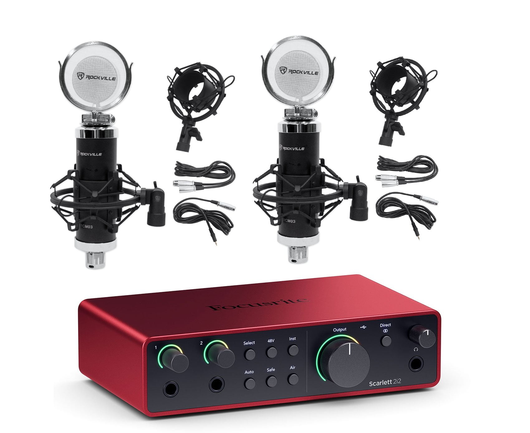 Focusrite Scarlett 2i2 4th Gen USB Recording Audio Interface+(2