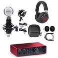 thumbnail image 1 of Focusrite Scarlett 2i2 4th Gen USB Recording Audio Interface+Mic+Headphones, 1 of 12