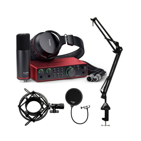 Focusrite Scarlett 2i2 Studio 4th Gen 2x2 USB Audio Interface Bundle