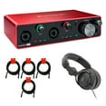 thumbnail image 1 of Focusrite Scarlett 4i4 USB Audio/MIDI Interface (3rd Gen) Bundle with Studio Monitor Headphone & 4x XLR-XLR Cable, 1 of 8