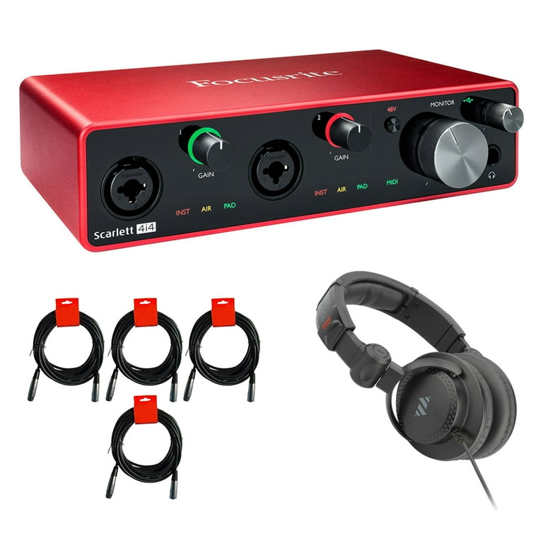 Focusrite Scarlett 4i4 3rd Gen Bundle - USB Audio/MIDI Interface