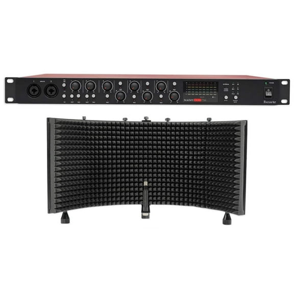 Focusrite Scarlett OctoPre 8-Channel Microphone Mic Preamp +Foam Isolation Shield