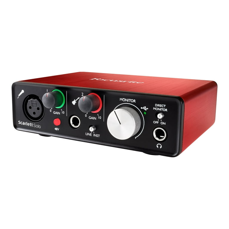 Focusrite SCARLETT SOLO 2x2 USB 2.0 Audio Interface w/ 1 Mic