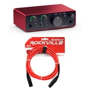 Focusrite Scarlett Solo 4th Gen Studio Recording USB Audio Interface + XLR Cable